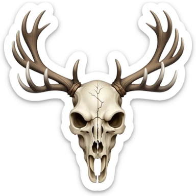 Wendigo deer skull  sticker