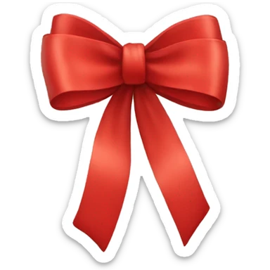 red bow sticker