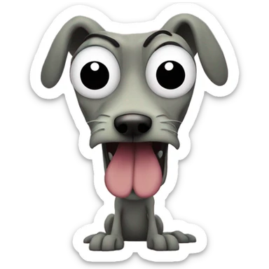 courage the cowardly dog sticker