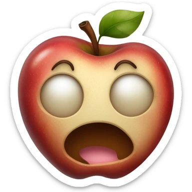 Spoiled apple sticker