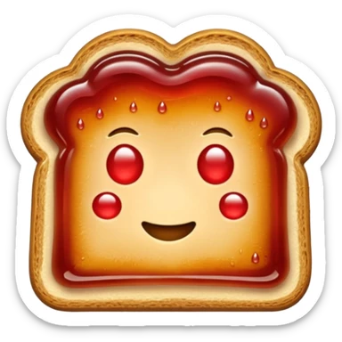 toast with jelly sticker