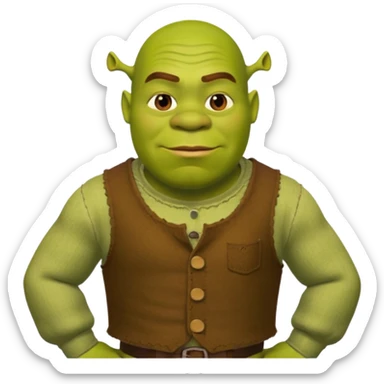 Shrek from the movie sticker