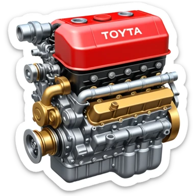 Toyota 2JZ engine sticker