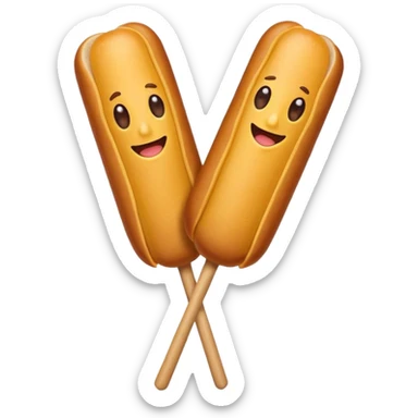 Corndog sticker