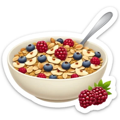 un jolie muesli au fruits rouges sticker