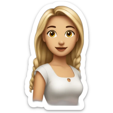 beautifull italian girl sticker