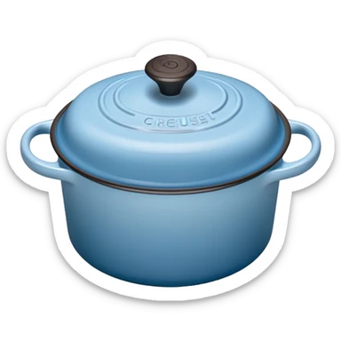 babyblue le creuset sticker