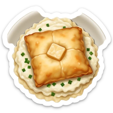 bacalao salt cod fish, traditional Lenten dish sticker