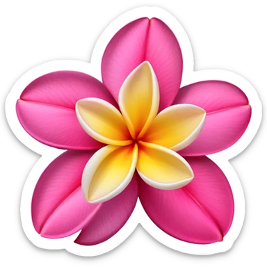 Plumeria sticker