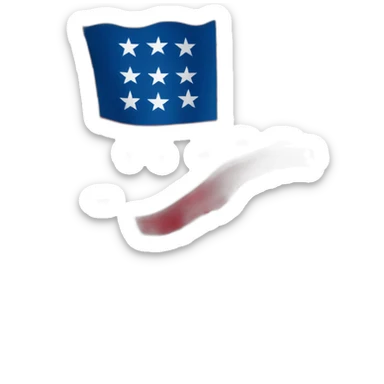 Flag of serbia on the usa sticker