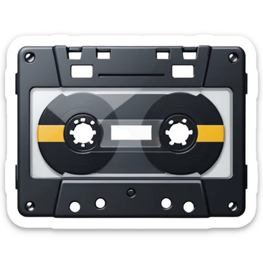 casette tape sticker