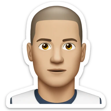 Man looking like michael scofield   sticker