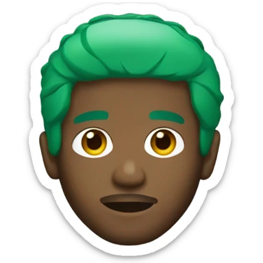 frank ocean green hair sticker
