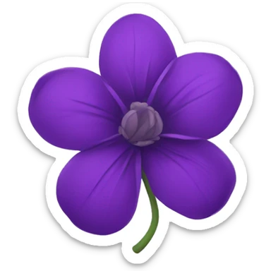 purple flower  sticker