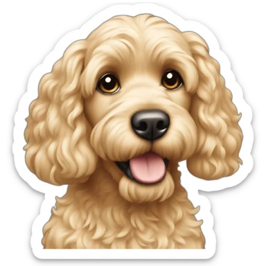 cockapoo blonde sticker