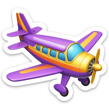 Wonka plane sticker