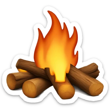 Campfire sticker