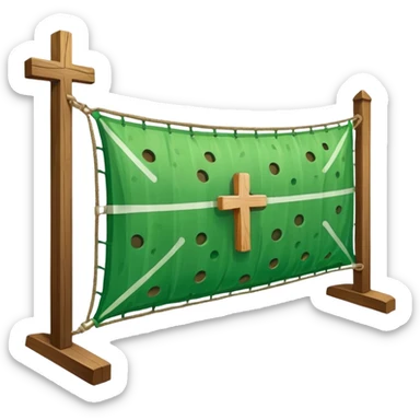 Pickleball and a Cross sticker