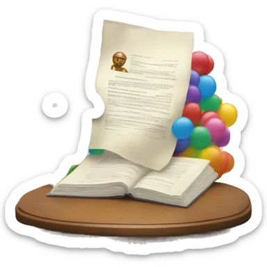 contract that shines with the colors of the rainbow mixed sticker