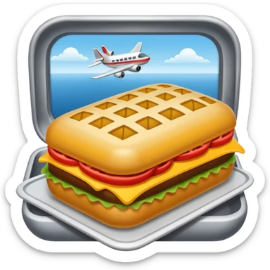 plane food sticker