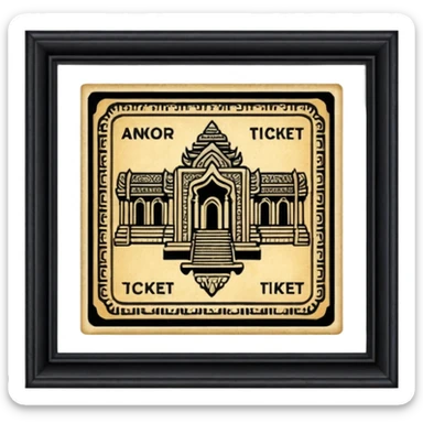 Angkor ticket sticker