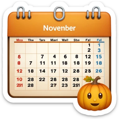 emoji del mese di novembre sticker