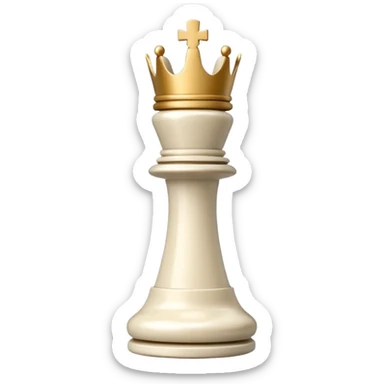 white king plastic chess pieces sticker