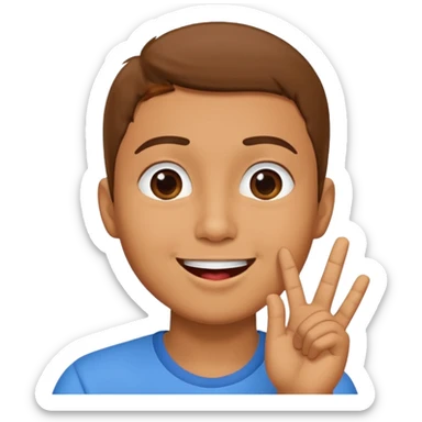 i want dudu to send a kiss with his left hand sticker