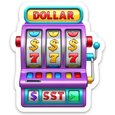 Vegas vacation slot machine  sticker