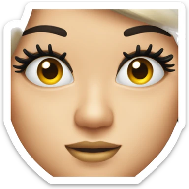 False eyelashes sticker