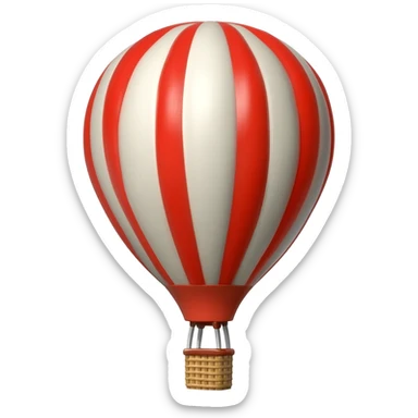 Hot air balloon sticker