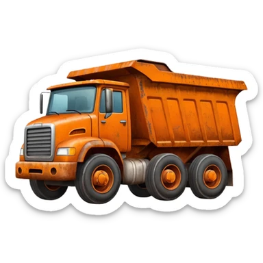 dump truck sticker
