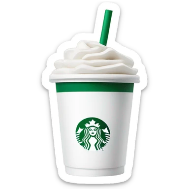 Starbucks cup sticker