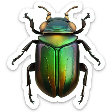Celestial Scarab Beetle sticker