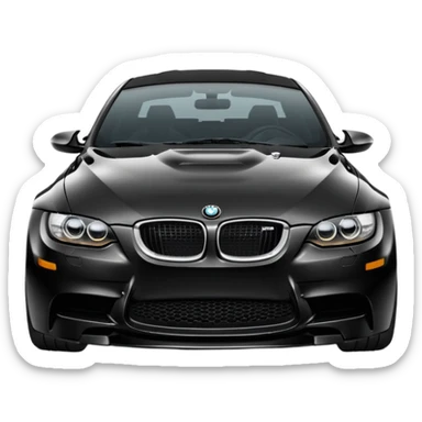 black bmw m3 sticker