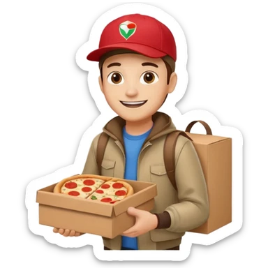 Food Delivery Guy sticker