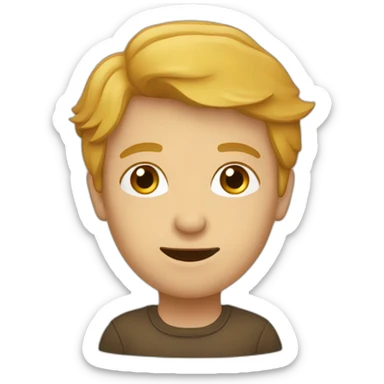 une personne qui imite quelqu'un d'autre sticker