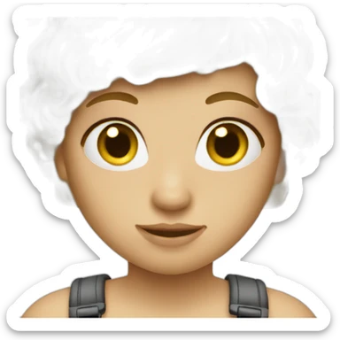 Petite blonde sticker