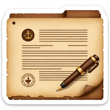 Courtroom Items, Legal Document – official case file or contract

 sticker