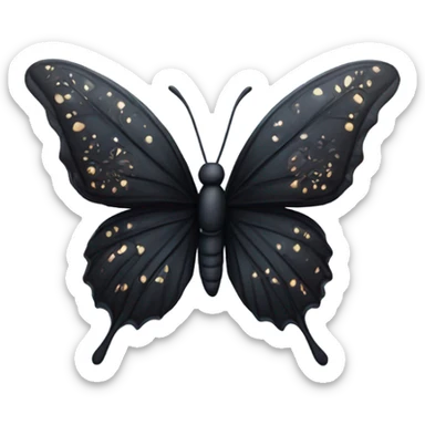 Black butterfly  sticker