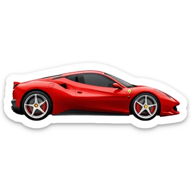 A Ferrari purosangue sticker