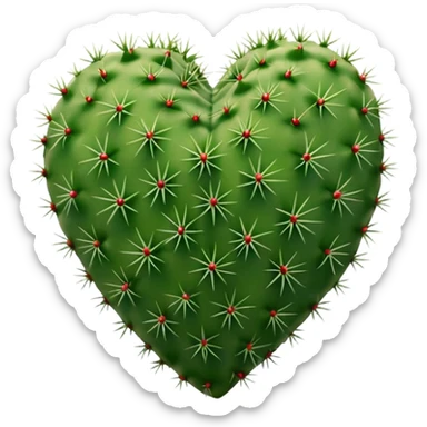 Cactus heart  sticker