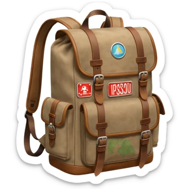Traveller Backpack sticker