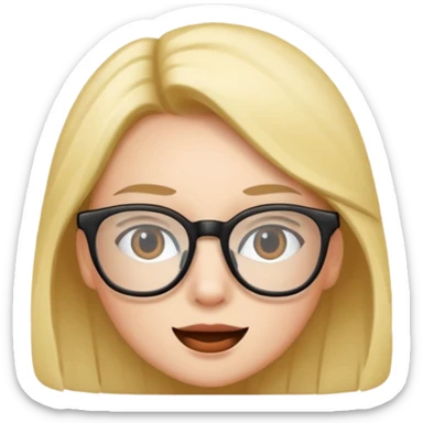 😁 with glasses  sticker