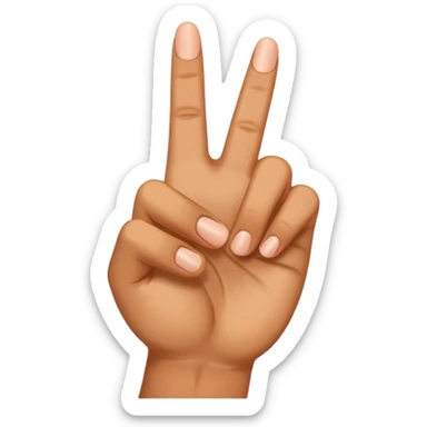 middle finger by side sticker