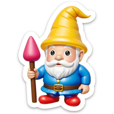   jeff koons style SPAM garden gnome inflatable  art sticker