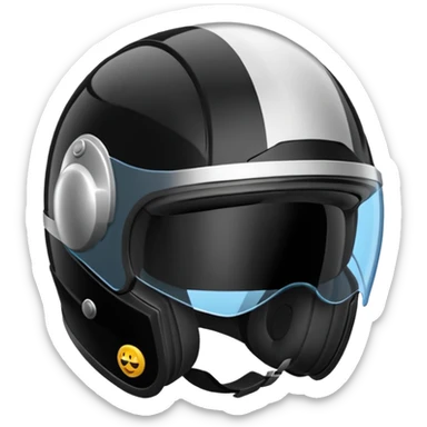 Casco homologado sin las gafas sticker