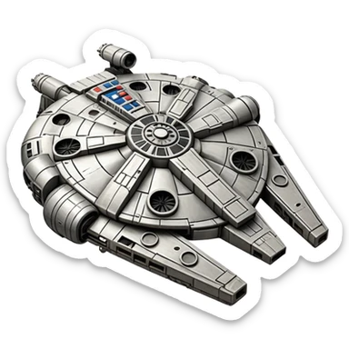 Star Wars millennium falcon sticker