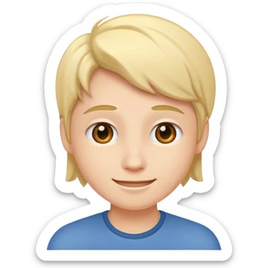 thinking with a smile sticker