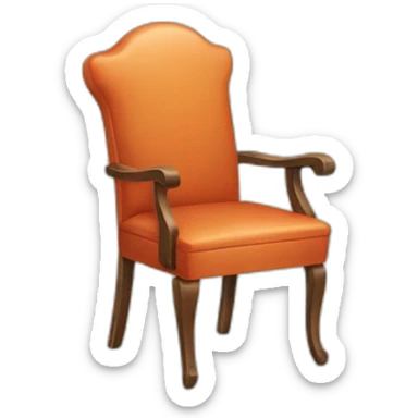 Chair plus human leg sticker